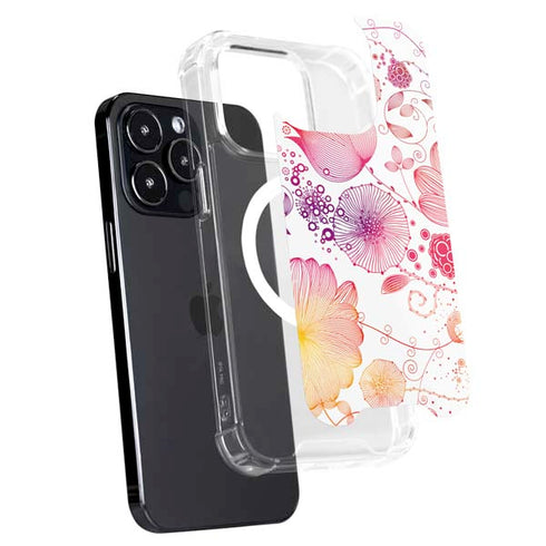 Elegant Flowers iPhone 16 Pro MagSafe Case